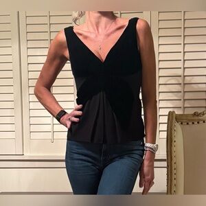 Prada velvet bow top